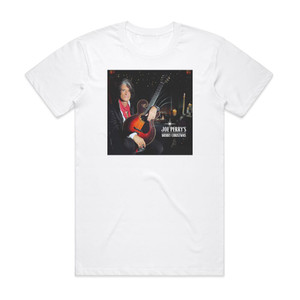 Joe Perry Joe Perrys Merry Christmas Album Cover T-Shirt White