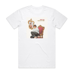 John Cale Helen Of Troy Album Cover T-Shirt White John Cale Helen Of Troy Album Cover T-Shirt White