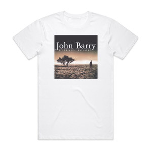 John Barry Eternal Echoes Album Cover T-Shirt White John Barry Eternal Echoes Album Cover T-Shirt White
