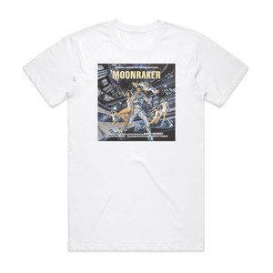 John Barry Moonraker 1 Album Cover T-Shirt White John Barry Moonraker 1 Album Cover T-Shirt White