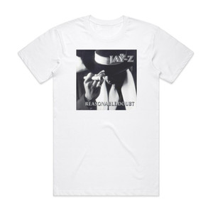 Jay-Z Reasonable Doubt 1 Album Cover T-Shirt White Jay-Z Reasonable Doubt 1 Album Cover T-Shirt White