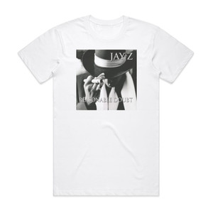 Jay-Z Reasonable Doubt Album Cover T-Shirt White Jay-Z Reasonable Doubt Album Cover T-Shirt White