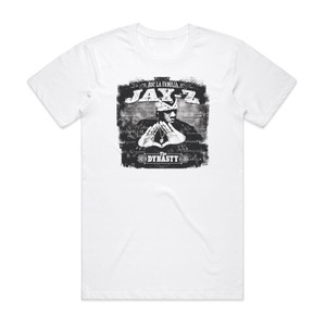 Jay-Z The Dynasty Roc La Familia Album Cover T-Shirt White Jay-Z The Dynasty Roc La Familia Album Cover T-Shirt White