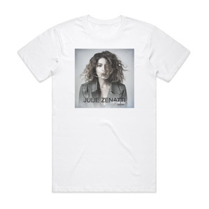 Julie Zenatti Live Piano Voix Quelque Part Album Cover T-Shirt White Julie Zenatti Live Piano Voix Quelque Part Album Cover T-Shirt White