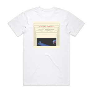 Jon and Vangelis Private Collection Album Cover T-Shirt White Jon and Vangelis Private Collection Album Cover T-Shirt White