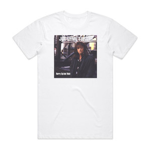 Joe Lynn Turner Hurry Up And Wait Album Cover T-Shirt White Joe Lynn Turner Hurry Up And Wait Album Cover T-Shirt White