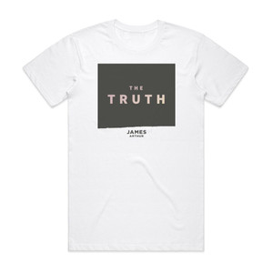 James Arthur The Truth Album Cover T-Shirt White James Arthur The Truth Album Cover T-Shirt White