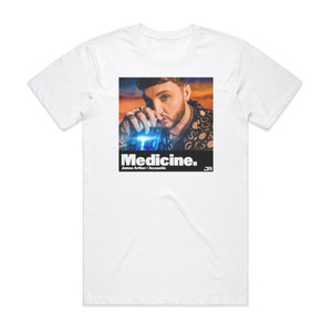 James Arthur Medicine Acoustic Album Cover T-Shirt White James Arthur Medicine Acoustic Album Cover T-Shirt White