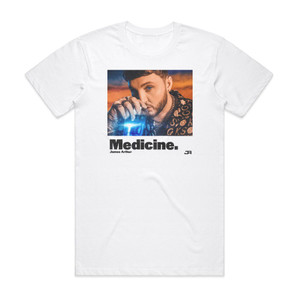 James Arthur Medicine Album Cover T-Shirt White James Arthur Medicine Album Cover T-Shirt White