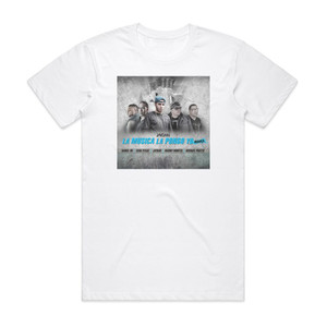 Jaydan La Msica La Pongo Yo Remix Album Cover T-Shirt White Jaydan La Msica La Pongo Yo Remix Album Cover T-Shirt White