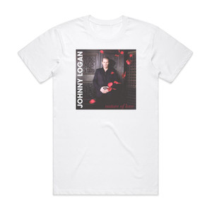Johnny Logan Nature Of Love Album Cover T-Shirt White Johnny Logan Nature Of Love Album Cover T-Shirt White