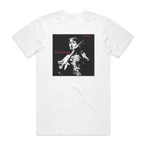 Joan Baez Joan Baez Album Cover T-Shirt White Joan Baez Joan Baez Album Cover T-Shirt White