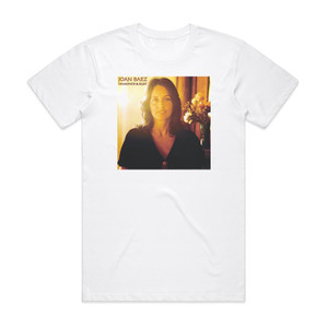Joan Baez Diamonds Rust 1 Album Cover T-Shirt White Joan Baez Diamonds Rust 1 Album Cover T-Shirt White