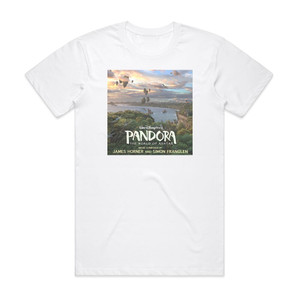 James Horner Pandora The World Of Avatar Album Cover T-Shirt White James Horner Pandora The World Of Avatar Album Cover T-Shirt White