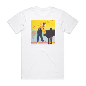Jerry Lee Lewis Rockin Up A Storm Album Cover T-Shirt White Jerry Lee Lewis Rockin Up A Storm Album Cover T-Shirt White