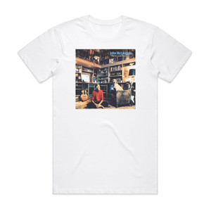 John McLaughlin Thieves And Poets Album Cover T-Shirt White John McLaughlin Thieves And Poets Album Cover T-Shirt White