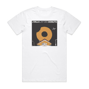 J Dilla Donuts 1 Album Cover T-Shirt White J Dilla Donuts 1 Album Cover T-Shirt White