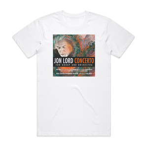 Jon Lord Concerto For Group And Orchestra 1 Album Cover T-Shirt White Jon Lord Concerto For Group And Orchestra 1 Album Cover T-Shirt White