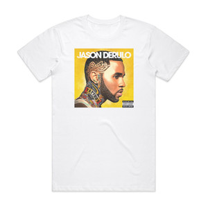 Jason Derulo Tattoos 2 Album Cover T-Shirt White Jason Derulo Tattoos 2 Album Cover T-Shirt White