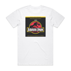 John Williams Jurassic Park Music From The Original Motion Picture Soundtr 1 Album Cover T-Shirt White