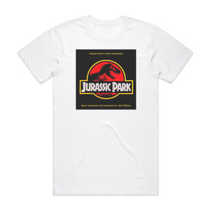 John Williams Jurassic Park Music From The Original Motion Picture Soundtr Album Cover T-Shirt White