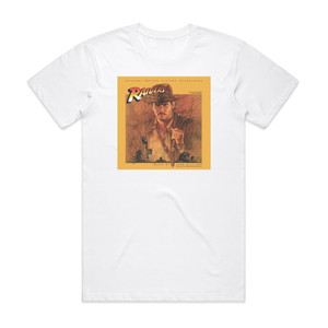 John Williams Raiders Of The Lost Ark Album Cover T-Shirt White John Williams Raiders Of The Lost Ark Album Cover T-Shirt White