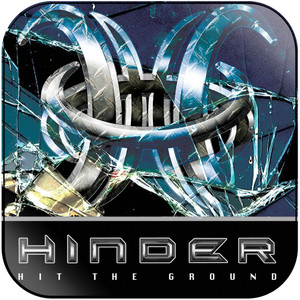 Hinder Hit The Ground Album Cover Sticker Hinder Hit The Ground Album Cover Sticker