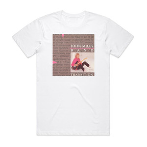 John Miles Transition Album Cover T-Shirt White John Miles Transition Album Cover T-Shirt White