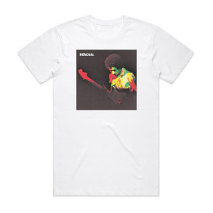 Jimi Hendrix Band Of Gypsys 1 Album Cover T-Shirt White Jimi Hendrix Band Of Gypsys 1 Album Cover T-Shirt White