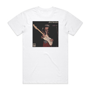 Jimi Hendrix At His Best 1 Album Cover T-Shirt White Jimi Hendrix At His Best 1 Album Cover T-Shirt White