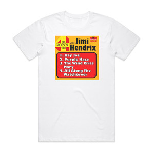 Jimi Hendrix Die Grossen Vier Album Cover T-Shirt White Jimi Hendrix Die Grossen Vier Album Cover T-Shirt White