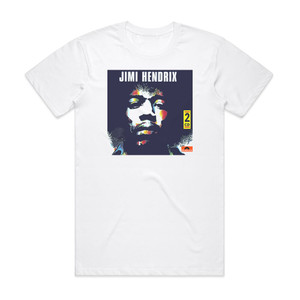 Jimi Hendrix Zweitausendeins Album Cover T-Shirt White Jimi Hendrix Zweitausendeins Album Cover T-Shirt White