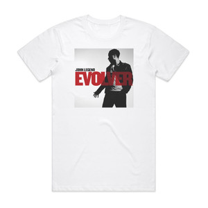 John Legend Evolver Album Cover T-Shirt White John Legend Evolver Album Cover T-Shirt White