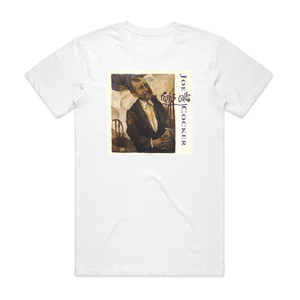 Joe Cocker Night Calls 1 Album Cover T-Shirt White Joe Cocker Night Calls 1 Album Cover T-Shirt White