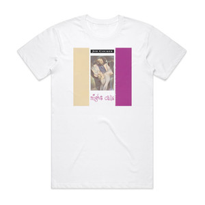 Joe Cocker Night Calls Album Cover T-Shirt White Joe Cocker Night Calls Album Cover T-Shirt White