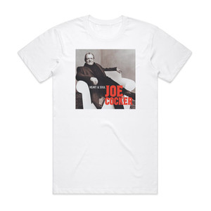 Joe Cocker Heart Soul Album Cover T-Shirt White Joe Cocker Heart Soul Album Cover T-Shirt White