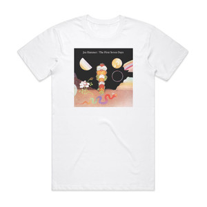 Jan Hammer The First Seven Days 1 Album Cover T-Shirt White Jan Hammer The First Seven Days 1 Album Cover T-Shirt White
