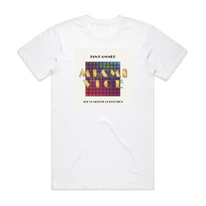Jan Hammer Miami Vice The Complete Collection Album Cover T-Shirt White Jan Hammer Miami Vice The Complete Collection Album Cover T-Shirt White