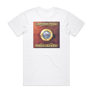 Jethro Tull Rock Island 1 Album Cover T-Shirt White Jethro Tull Rock Island 1 Album Cover T-Shirt White