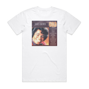 James Brown Gold Album Cover T-Shirt White
