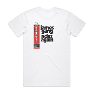 James Gang Rides Again 1 Album Cover T-Shirt White James Gang Rides Again 1 Album Cover T-Shirt White