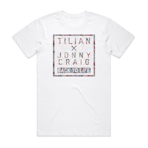 Jonny Craig Back To Life Album Cover T-Shirt White Jonny Craig Back To Life Album Cover T-Shirt White