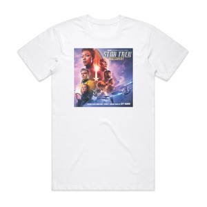 Jeff Russo Star Trek Discovery Season 2 Original Series Soundtrack Album Cover T-Shirt White Jeff Russo Star Trek Discovery Season 2 Original Series Soundtrack Album Cover T-Shirt White