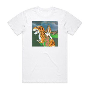 Jerry Garcia Run For The Roses Album Cover T-Shirt White Jerry Garcia Run For The Roses Album Cover T-Shirt White