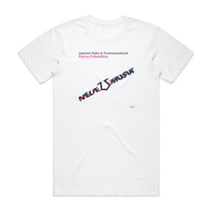 Joachim Kuhn Playing Probabilities Album Cover T-Shirt White Joachim Kuhn Playing Probabilities Album Cover T-Shirt White