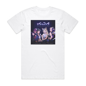 KDA Popstars Album Cover T-Shirt White KDA Popstars Album Cover T-Shirt White