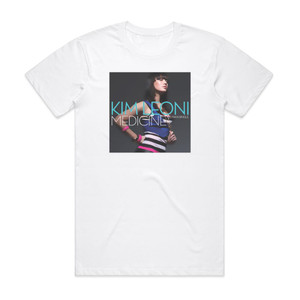 Kim Leoni Medicine Album Cover T-Shirt White Kim Leoni Medicine Album Cover T-Shirt White