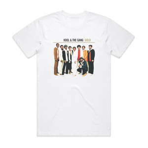 Kool and The Gang Gold Album Cover T-Shirt White Kool and The Gang Gold Album Cover T-Shirt White