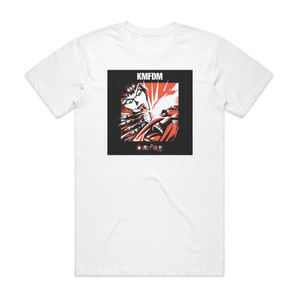 KMFDM Symbols 1 Album Cover T-Shirt White KMFDM Symbols 1 Album Cover T-Shirt White