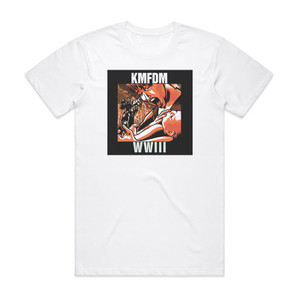 KMFDM Wwiii Album Cover T-Shirt White KMFDM Wwiii Album Cover T-Shirt White